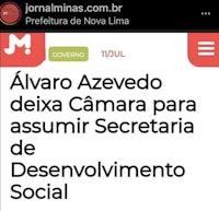 alvaro azevedo deixa camara para assumir social